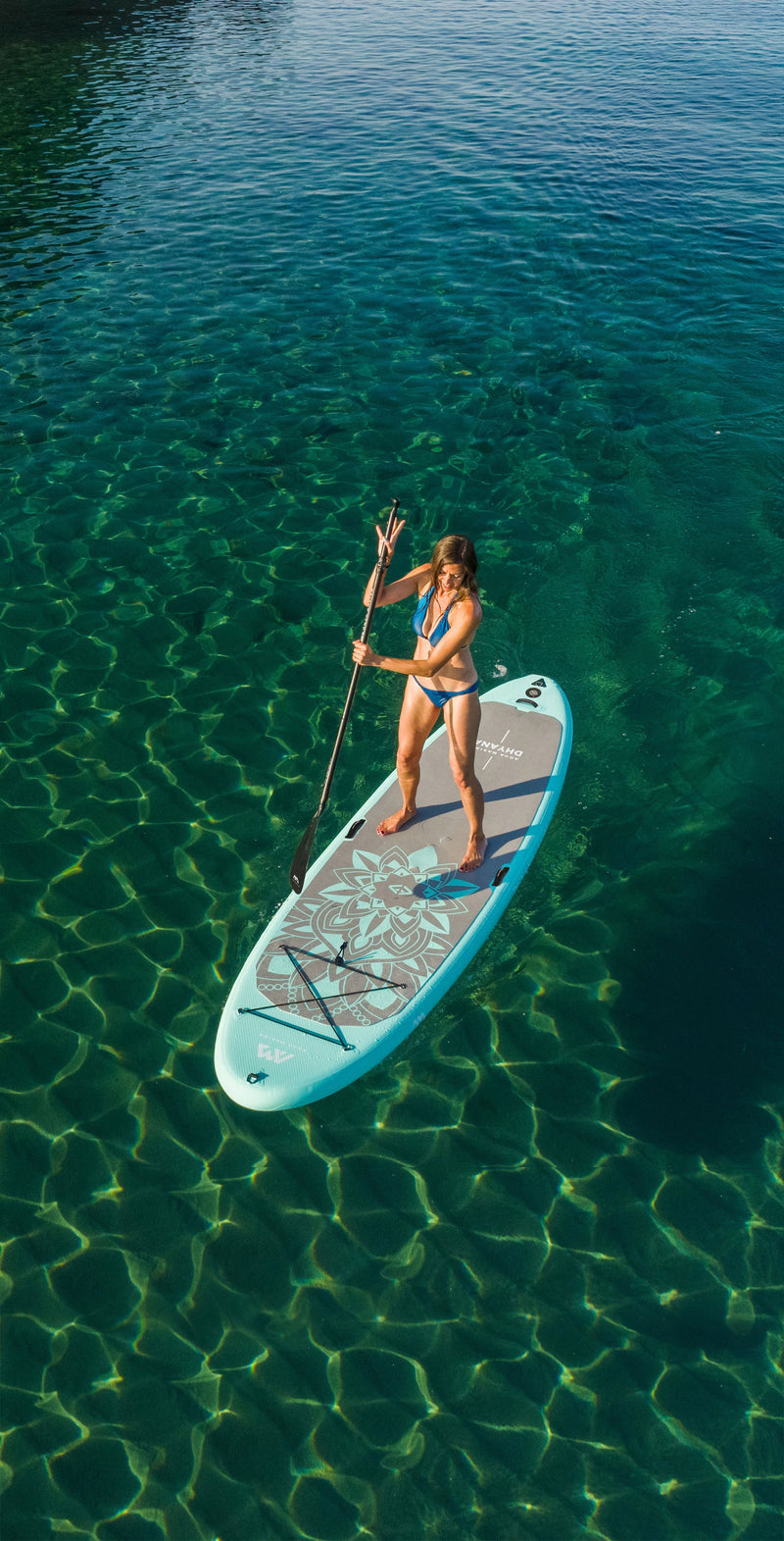 Load image into Gallery viewer, Aqua Marina DHYANA 11'0" Inflatable Paddle Board Fitness SUP
