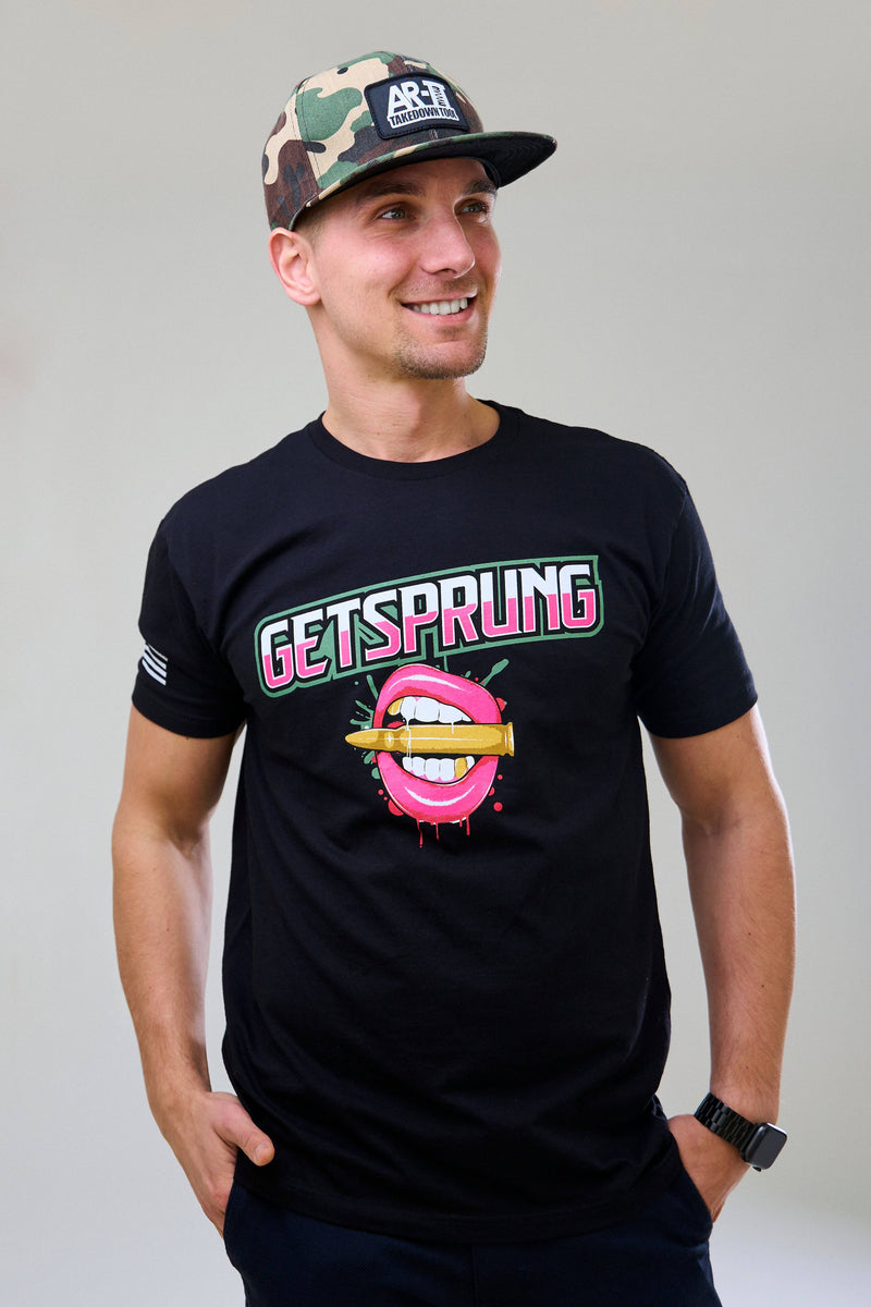 Load image into Gallery viewer, Men's &amp; Women's Unisex Get Sprung Bullet Lips T-shirt
