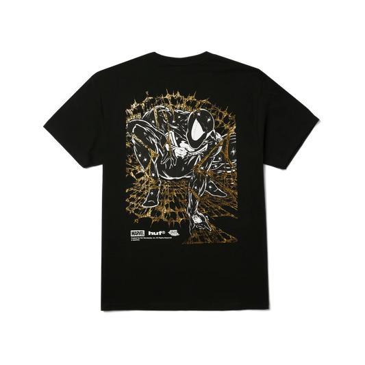 HUF x Marvel Spider-Man Arachknight Gold T-Shirt - Black