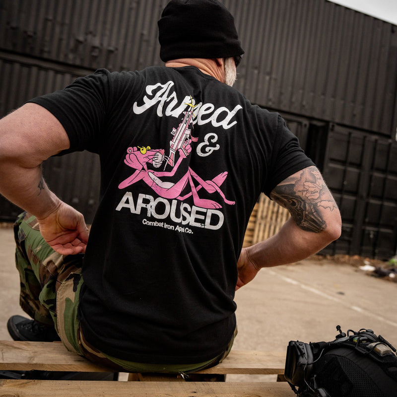 Load image into Gallery viewer, Armed and Aroused  Men's T-Shirt
