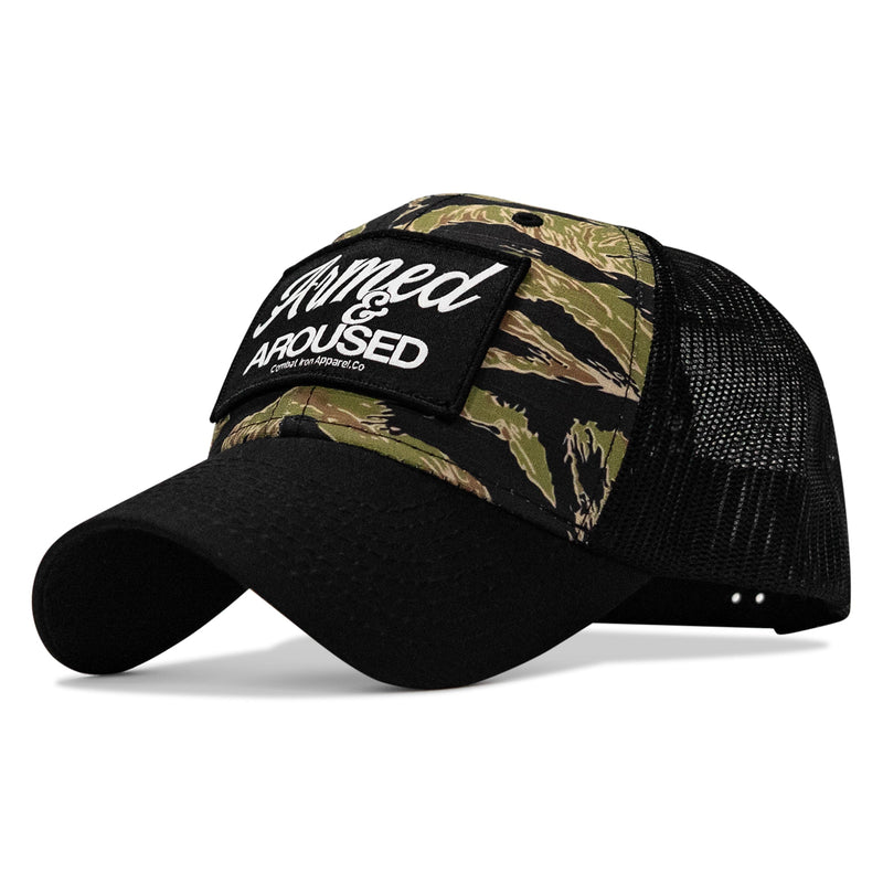 Load image into Gallery viewer, Armed &amp; Aroused Patch Original Ripstop Snapback Hat
