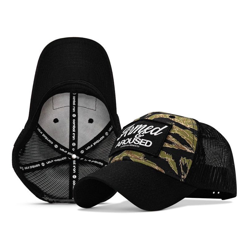 Load image into Gallery viewer, Armed &amp; Aroused Patch Original Ripstop Snapback Hat
