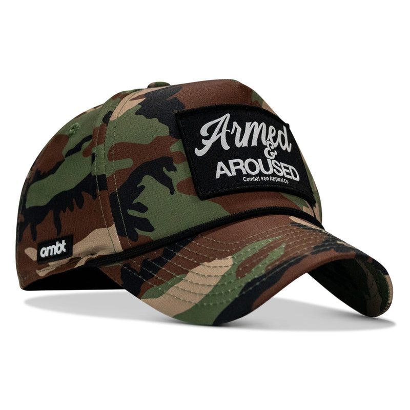Load image into Gallery viewer, Armed &amp; Aroused Patch Weekender Snapback
