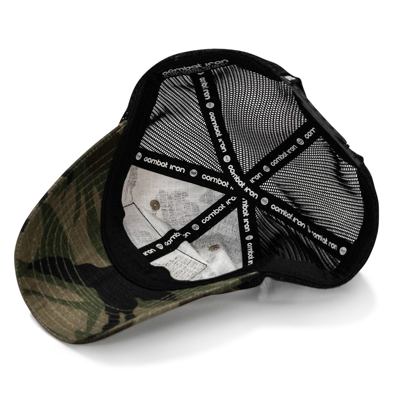Load image into Gallery viewer, Armed &amp; Aroused Patch. Tactical Ripstop Mesh Snapback Hat
