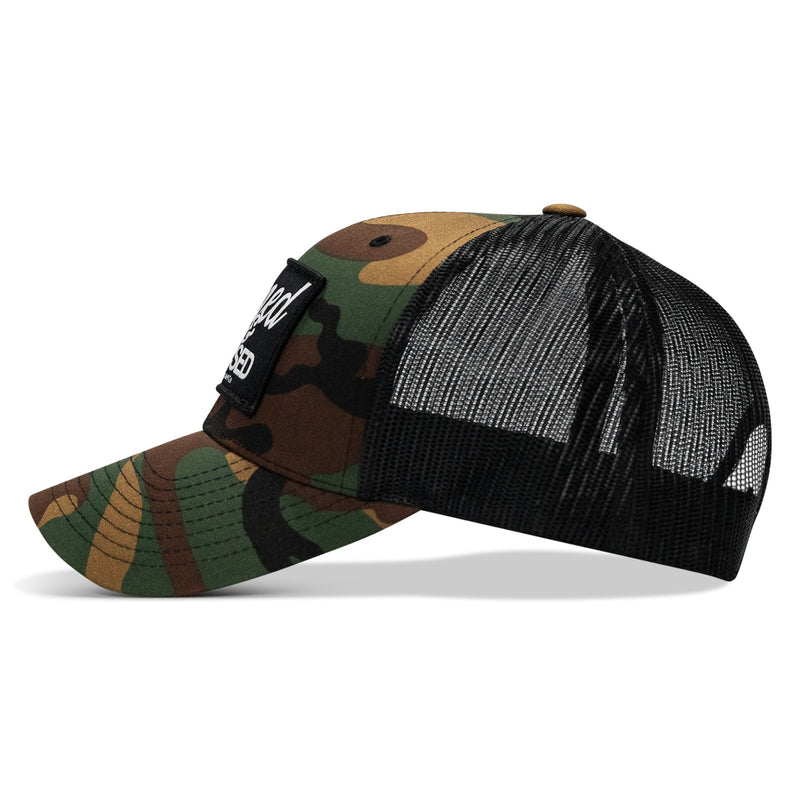 Load image into Gallery viewer, Armed &amp; Aroused Patch Snapback Hat
