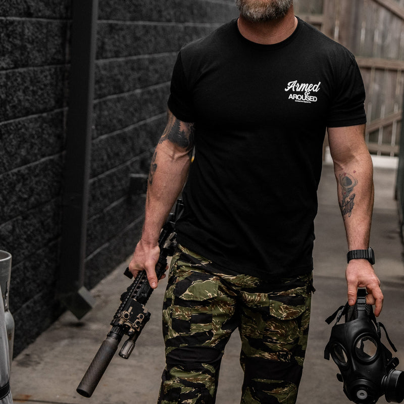 Load image into Gallery viewer, Armed and Aroused  Men's T-Shirt
