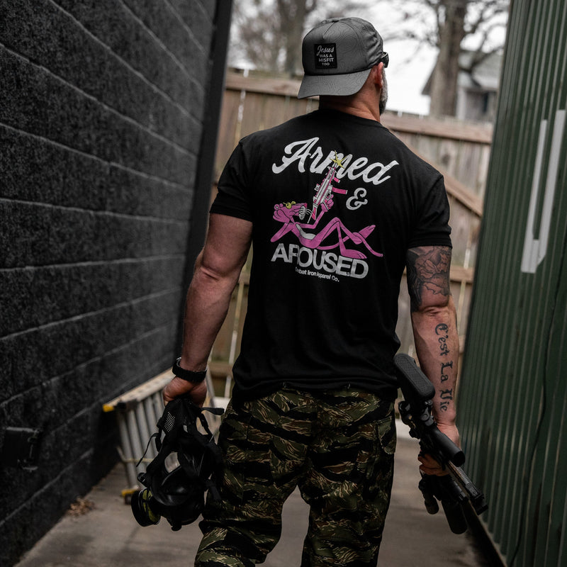 Load image into Gallery viewer, Armed and Aroused  Men's T-Shirt
