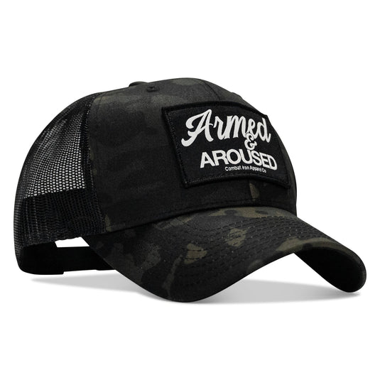 Armed & Aroused Patch Snapback Hat