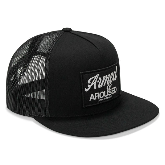 Armed & Aroused Patch Flatbill Snapback Hat