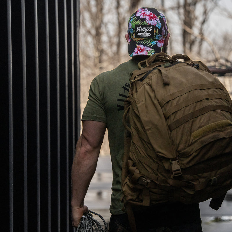 Load image into Gallery viewer, Armed &amp; Aroused Patch Snapback Hat
