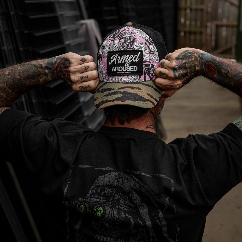 Load image into Gallery viewer, Armed &amp; Aroused Patch Original Ripstop Snapback Hat
