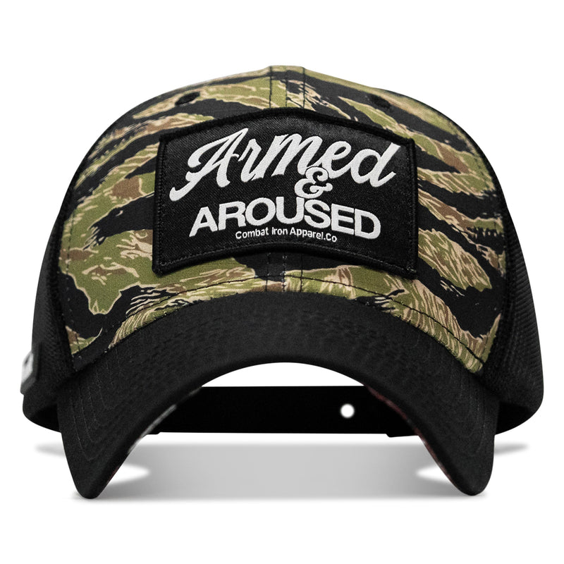 Load image into Gallery viewer, Armed &amp; Aroused Patch Original Ripstop Snapback Hat

