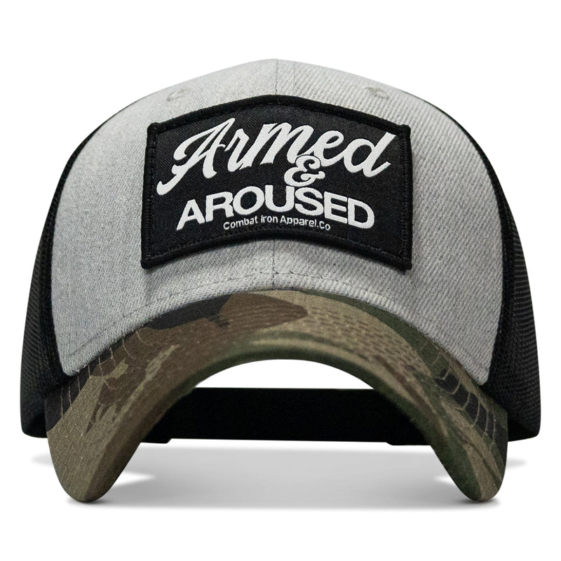 Load image into Gallery viewer, Armed &amp; Aroused Patch Original Ripstop Snapback Hat
