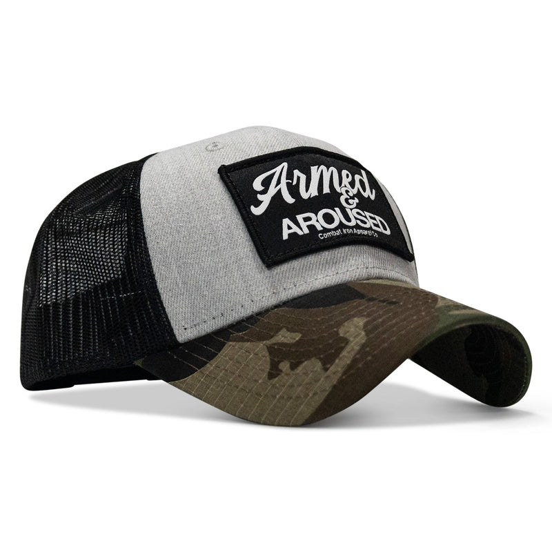 Load image into Gallery viewer, Armed &amp; Aroused Patch Original Ripstop Snapback Hat
