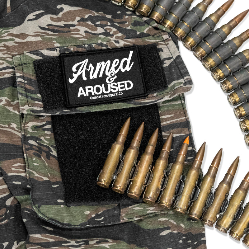 Load image into Gallery viewer, Armed &amp; Aroused Velcro Patch

