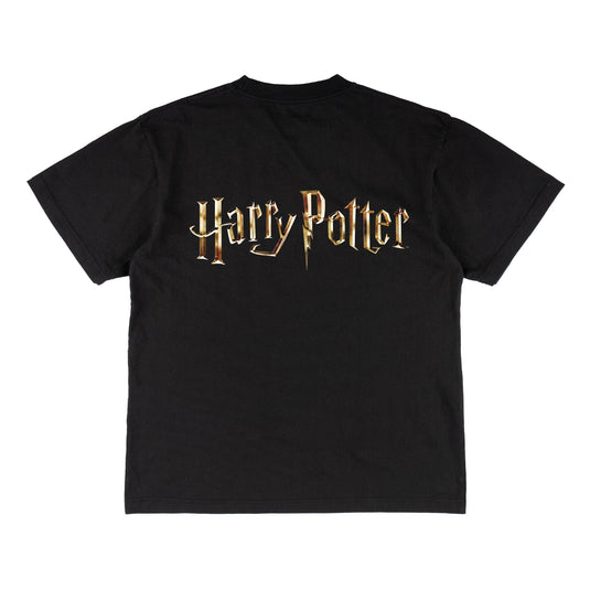 Welcome x Harry Potter Arrival Boxy Garment-Dyed Tee - Black