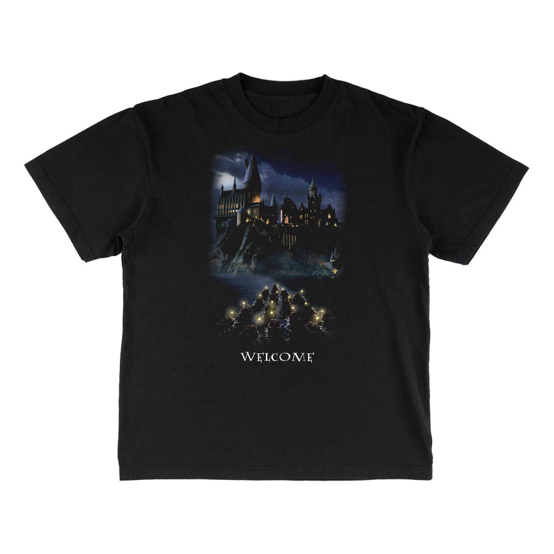 Load image into Gallery viewer, Welcome x Harry Potter Arrival Boxy Garment-Dyed Tee - Black
