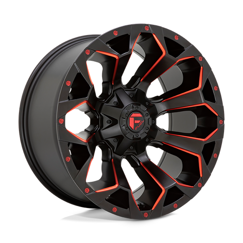 Fuel 1 Pc D787 Assault Matte Black Red Milled