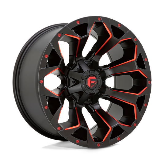 Fuel 1 Pc D787 Assault Matte Black Red Milled