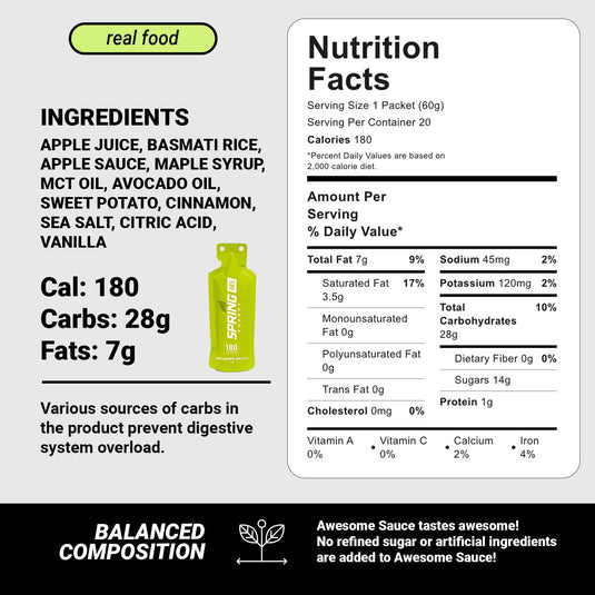 Cinnamon Apple Pie Gel (Vegan)  180 Kcal - Awesome Sauce