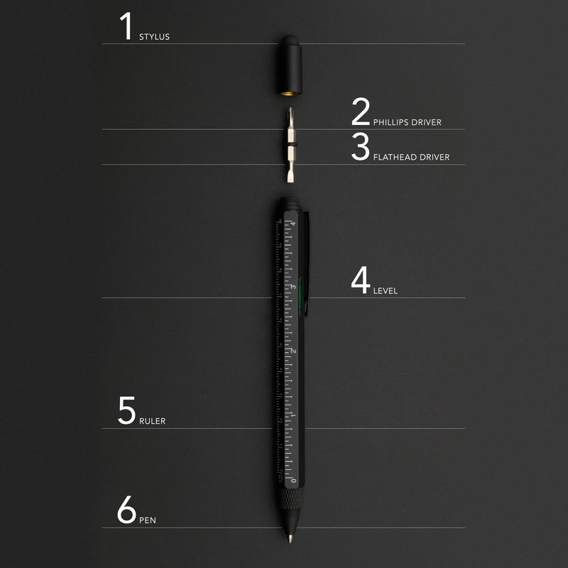 Load image into Gallery viewer, Multitool Pen 6-in-1 Level
