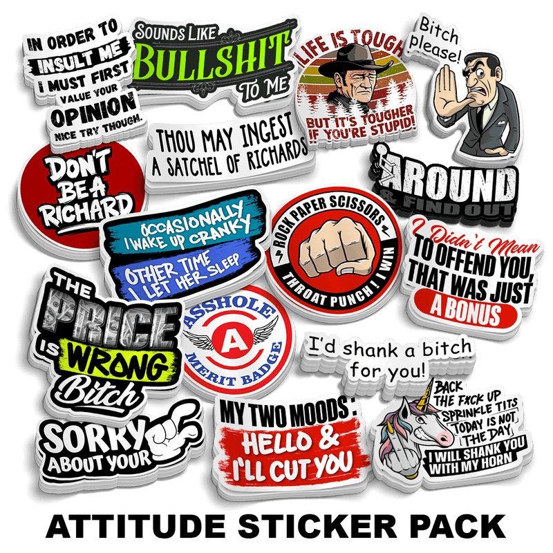 Load image into Gallery viewer, Attitude Sticker Pack
