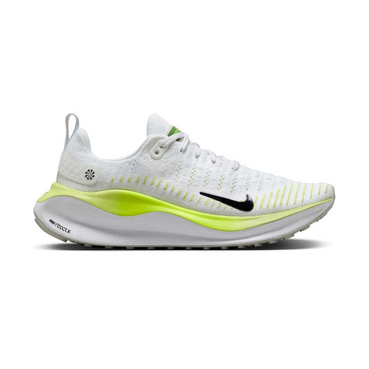 Women's Nike React InfinityRN 4, White/Black-LT Lemon Twist, 6.5 B Medium - Skoutley Outdoors LLC