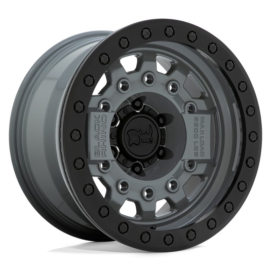 Black Rhino Hard Alloys Avenger Beadlock Battleship Gray W/ Black Hardware