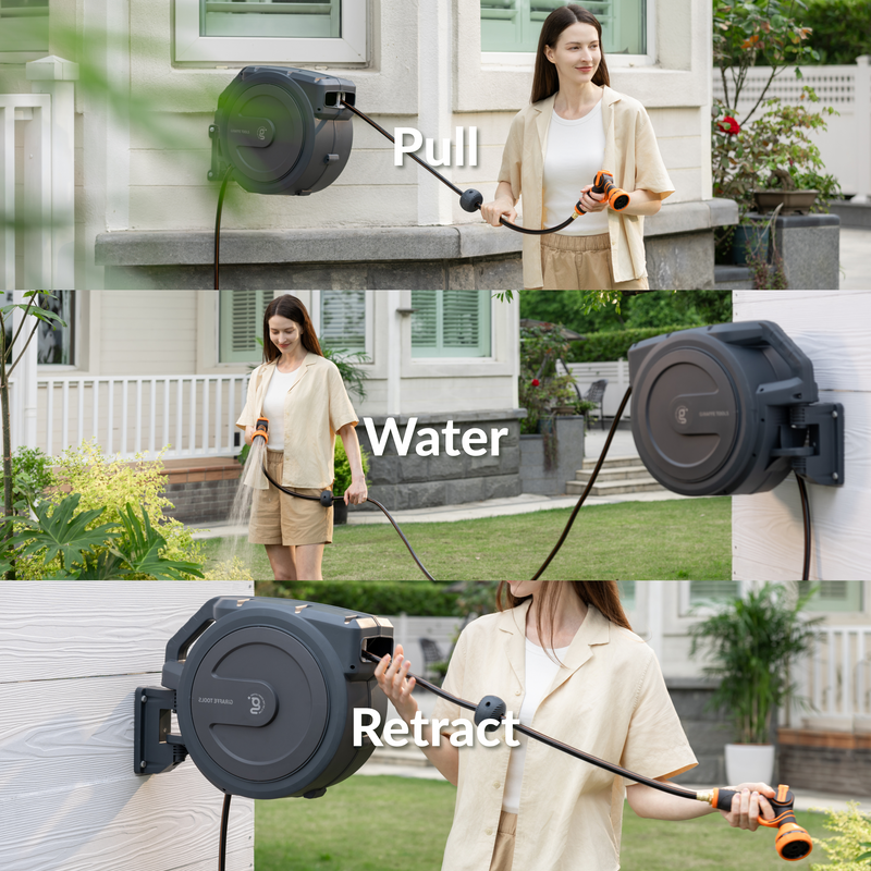 Load image into Gallery viewer, Retractable Garden Hose Reel-1/2in-100ft
