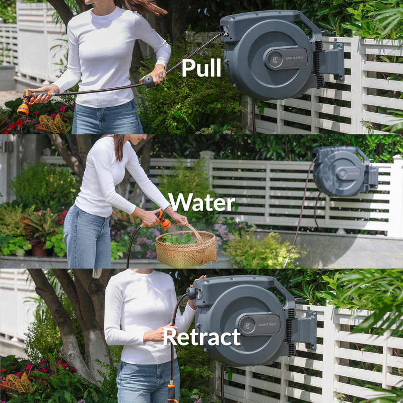 Load image into Gallery viewer, Retractable Garden Hose Reel-1/2in-155ft
