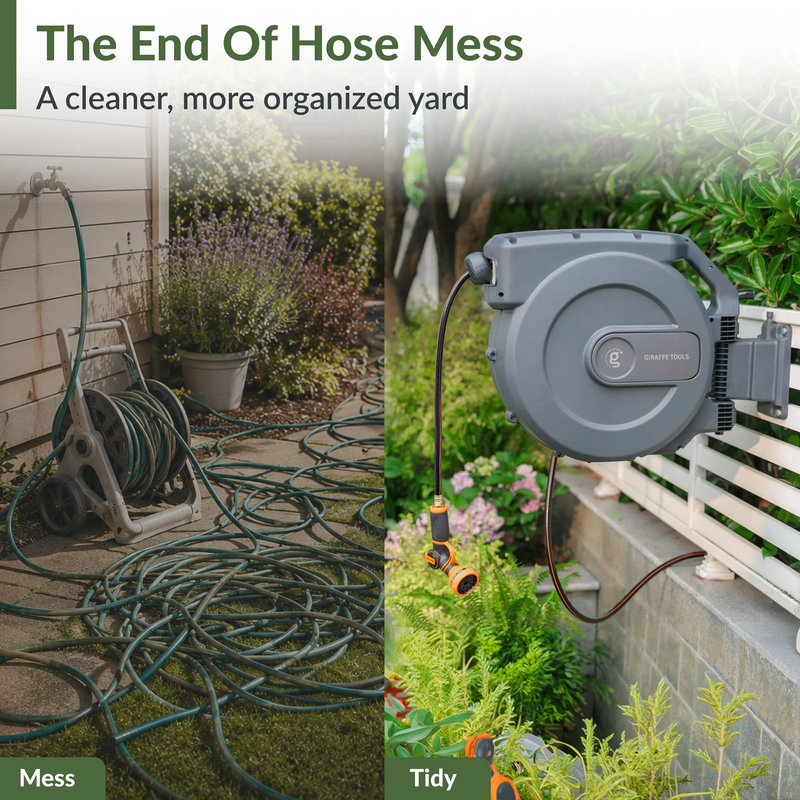 Load image into Gallery viewer, Retractable Garden Hose Reel-5/8 in-115ft
