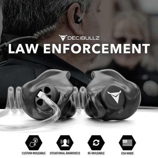 Custom Moldable Awareness Earpiece for Clear Tube, Radio, Surveillance, and Communication Headsets