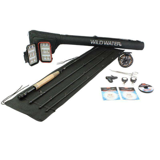 CNC Fly Reel Fly Fishing Kit, 5/6wt Rod | 9ft | 4-piece | Wild Water Fly Fishing - Skoutley Outdoors LLC