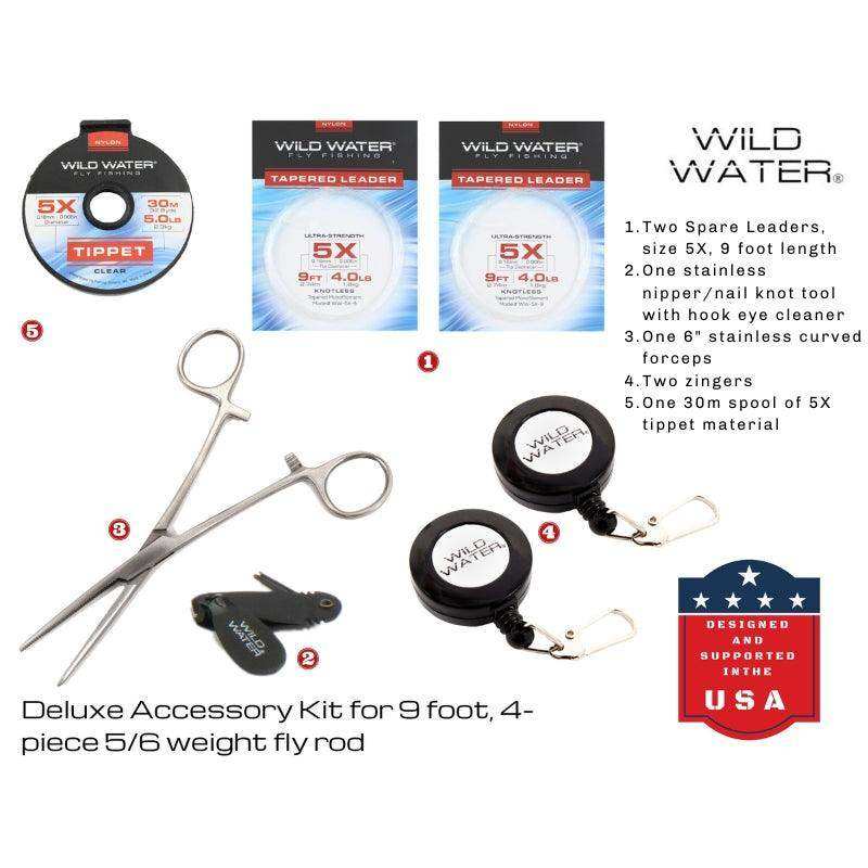 CNC Fly Reel Fly Fishing Kit, 5/6wt Rod | 9ft | 4-piece | Wild Water Fly Fishing - Skoutley Outdoors LLC