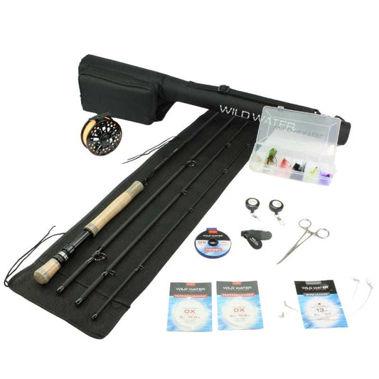 CNC Fly Reel Fly Fishing Kit, 9/10wt Rod | 9ft | 4-piece | Wild Water Fly Fishing - Skoutley Outdoors LLC