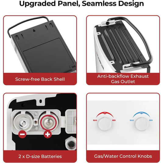 Camplux AY132 Portable Propane Water Heater
