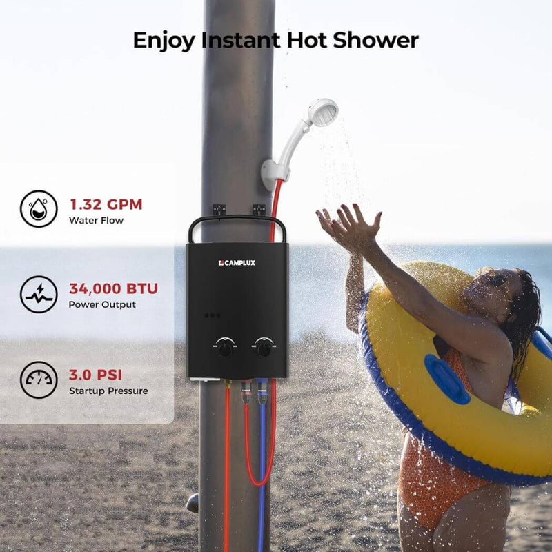Load image into Gallery viewer, Camplux AY132B Portable Propane Water Heater
