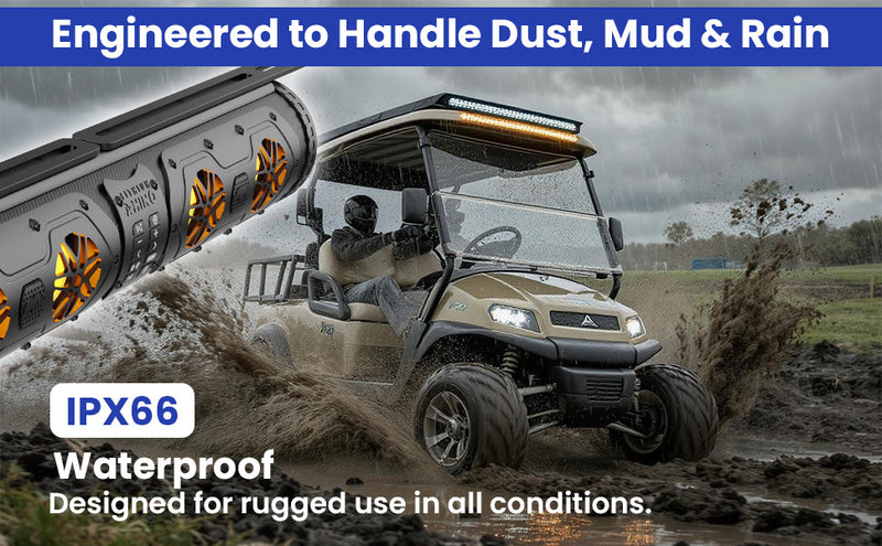 Load image into Gallery viewer, Lithium Rhino GX500 Soundbar with UTV Round Bar Mounts
