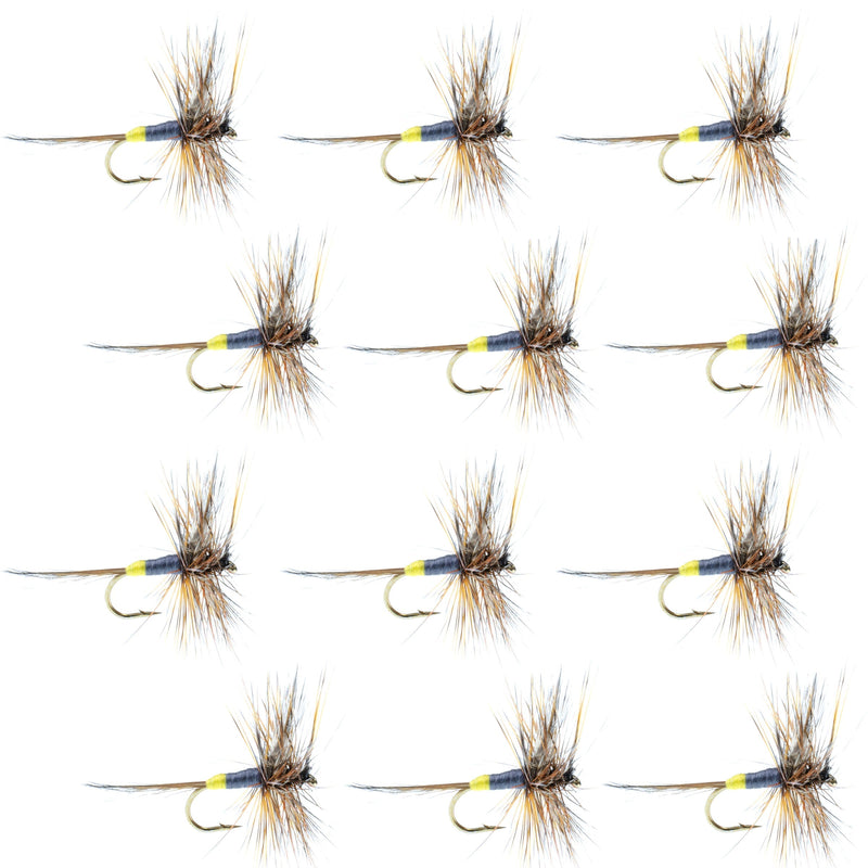 Load image into Gallery viewer, Adams Female Classic Dry Fly - 1 Dozen Flies - Hook Size 14
