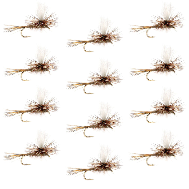 Load image into Gallery viewer, Adams Parachute Classic Dry Fly - 12 Flies Hook Size 10
