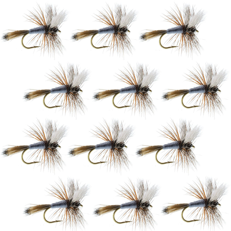 Load image into Gallery viewer, Adams Wulff Classic Dry Fly 1 Dozen Flies  Hook Size 10
