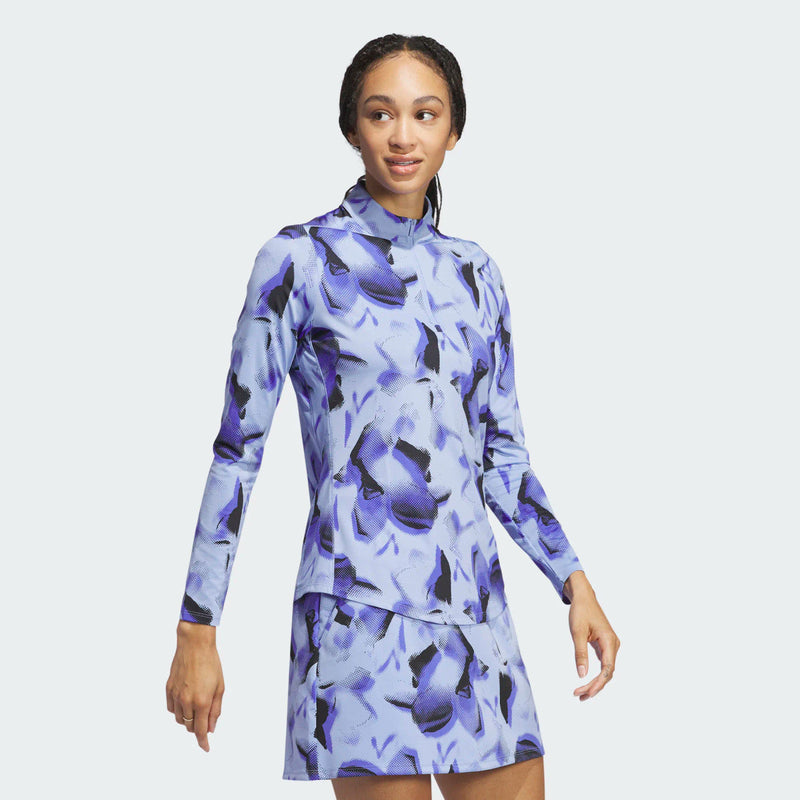 Load image into Gallery viewer, Adidas Ultimate365 Blue Spark Printed Quarter Zip
