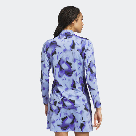 Adidas Ultimate365 Blue Spark Printed Quarter Zip