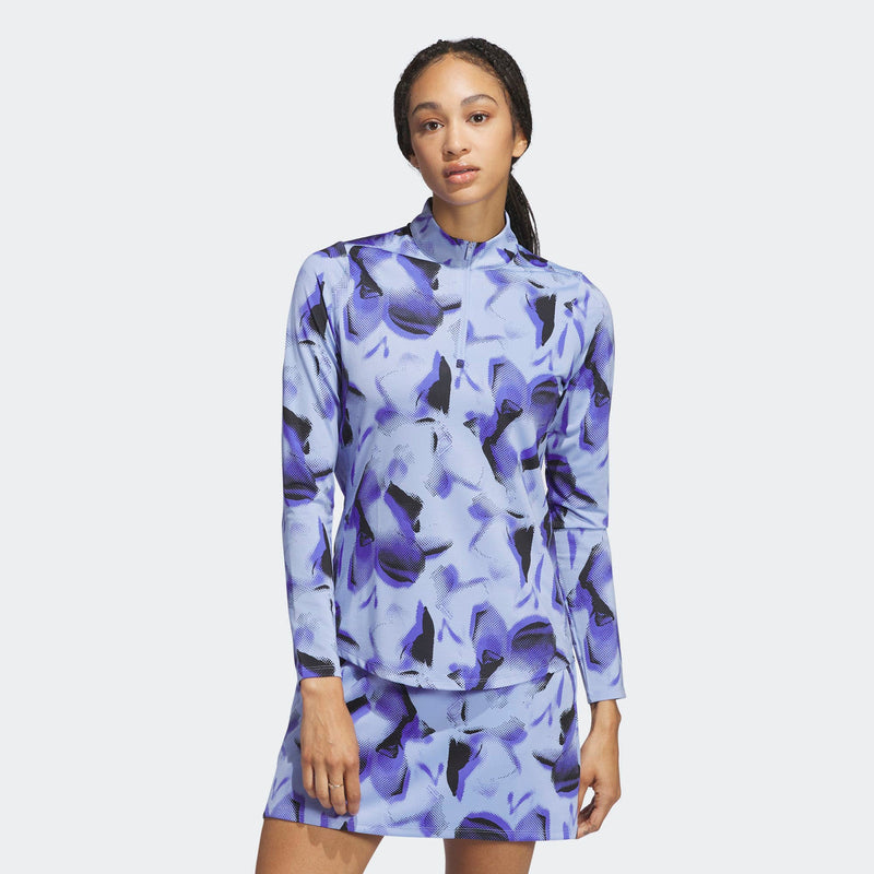 Load image into Gallery viewer, Adidas Ultimate365 Blue Spark Printed Quarter Zip
