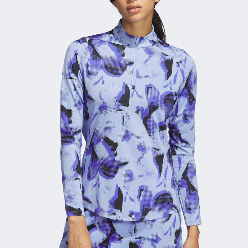 Load image into Gallery viewer, Adidas Ultimate365 Blue Spark Printed Quarter Zip
