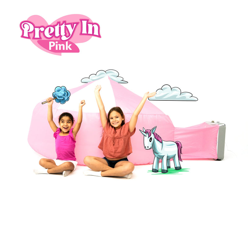 Load image into Gallery viewer, AirFort Pretty In Pink Inflatable Kids Play Fort
