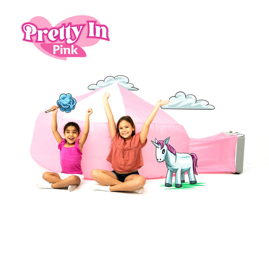 AirFort Pretty In Pink Inflatable Kids Play Fort