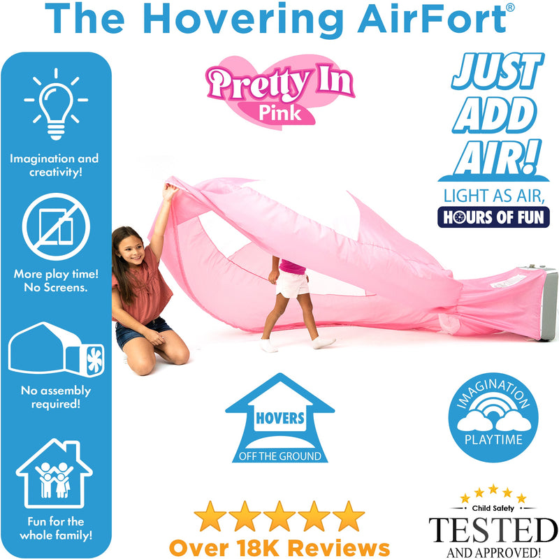 Load image into Gallery viewer, AirFort Pretty In Pink Inflatable Kids Play Fort
