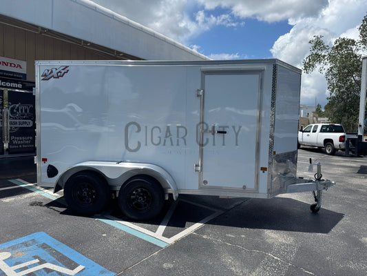 Alcom 7x16 Aluminum Tandem Axle Enclosed Trailer - 7k