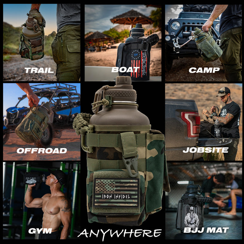 Load image into Gallery viewer, 64oz Battle Bottle Water Bottles
